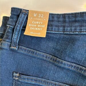 Madewell curvy high rise skinny size 32 NWT
